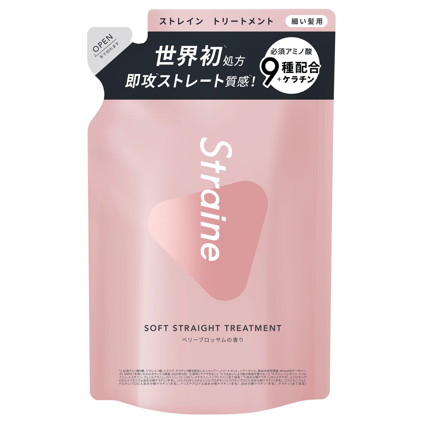Straine SOFT STRAIGHT Treatment Refill, 400ml (Berry Blossom)