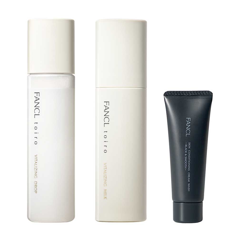 FANCL Toiro Vitalizing Mini Facial Wash Limited Set, 120ml