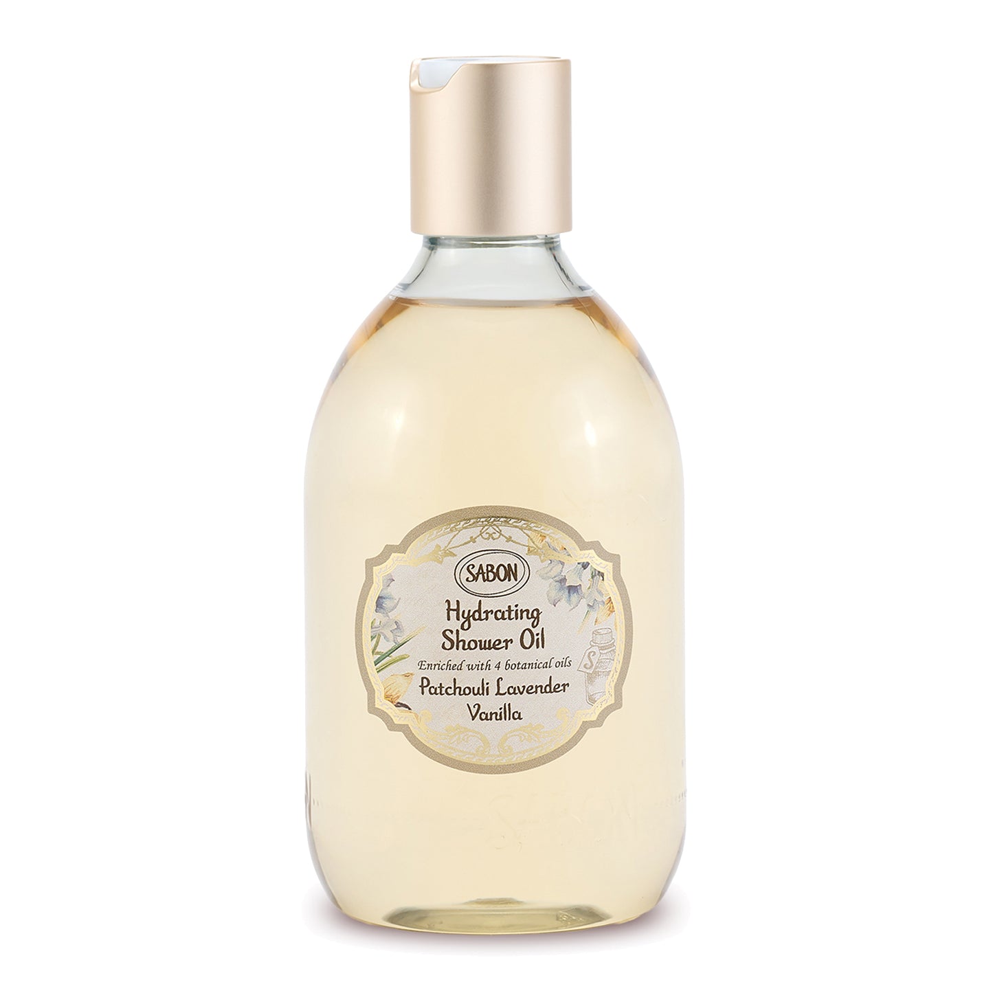SABON Hydrating Shower Oil (Patchouli Lavender Vanilla), 300ml