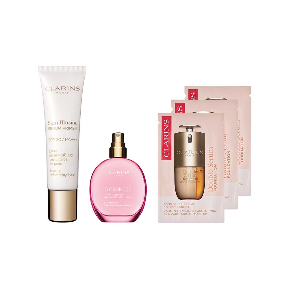 CLARINS Serum Primer Radiant Skin Keep Kit, 30ml