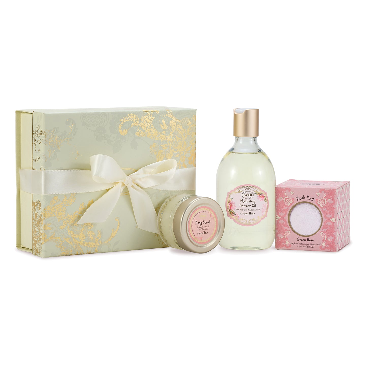 SABON Sweet Bath Time Kit (Green Rose), 300ml, 1 piece, 60g