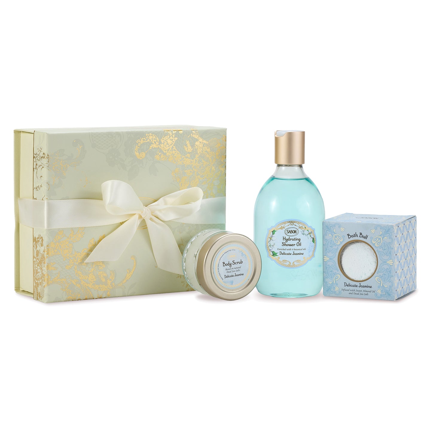 SABON Sweet Bath Time Kit (Delicate Jasmine), 300ml, 1 piece, 60g