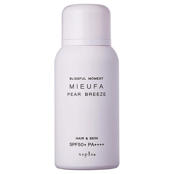 MIEUFA Fragrance UV Spray SPF50+ +, 80g (Pear Breeze)