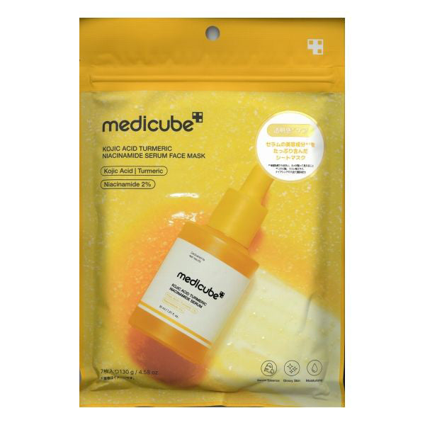 medicube Kojic Acid Vita Niacin Serum Face Mask, 7 sheets