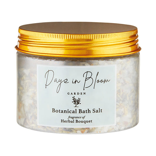 Days in Bloom Garden Bath Salt Jar (Herbal Bouquet), 260g