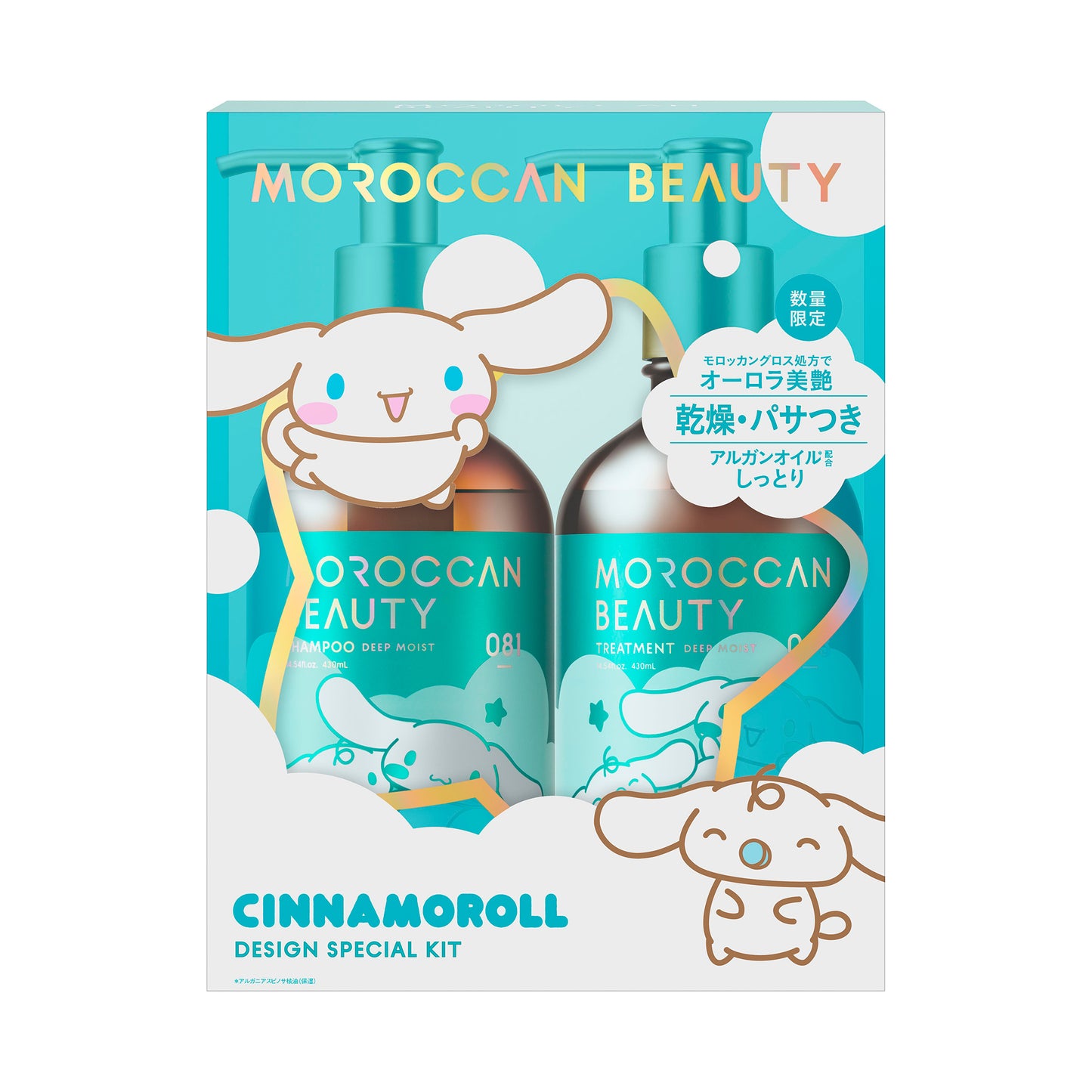Bottle Works Moroccan Beauty Deep Moist Cinnamoroll Limited Kit, 430ml, 430ml
