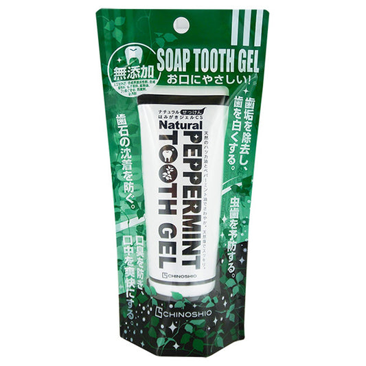 CHINOSHIO Natural Soap Toothpaste Gel CS (Fresh Mint), 80g