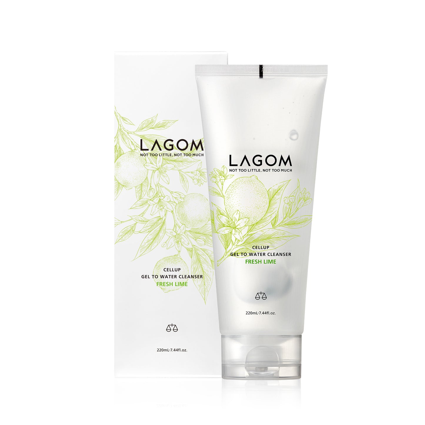 LAGOM Gel To Water Cleanser (Fresh Lime), 220ml