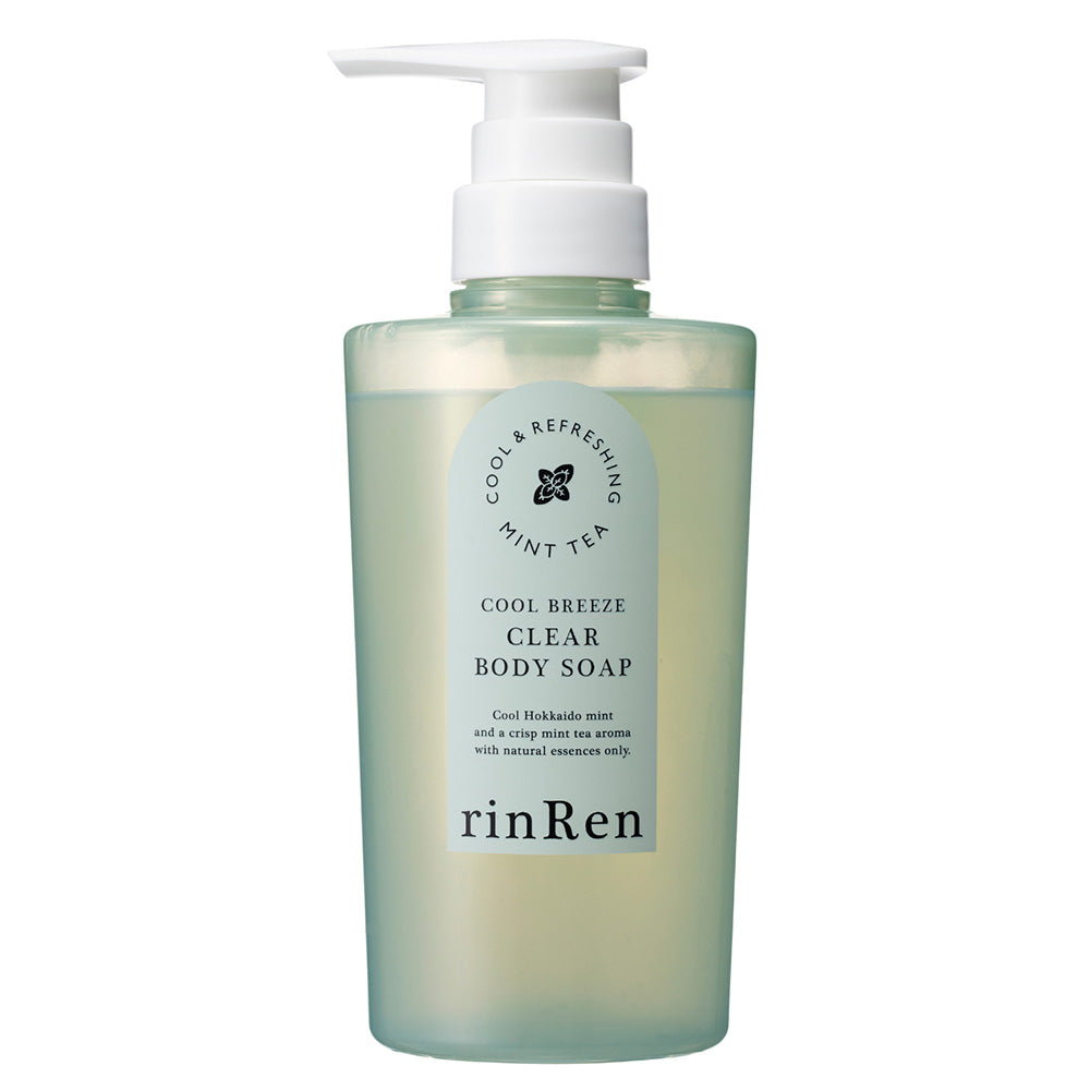 rinRen Remedial Cool Breeze Clear Body Wash (Mint Tea), 380ml