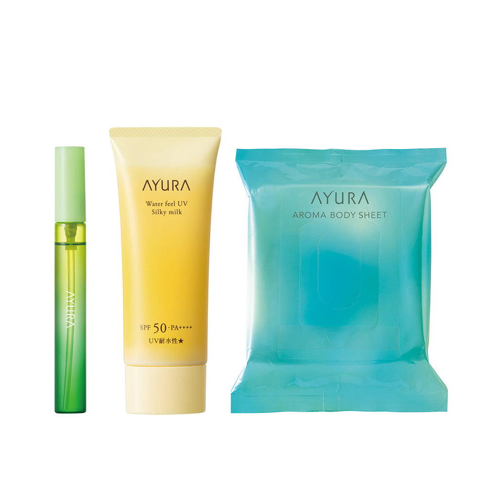 Ayura Meditation Eau de Parfum UV Set, 10ml + 70g + 15 Sheets