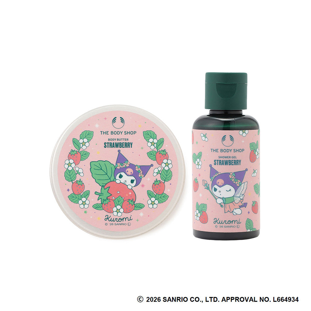 THE BODY SHOP Mini Body Care Gift ST (Kuromi, Strawberry), 60ml + 50ml