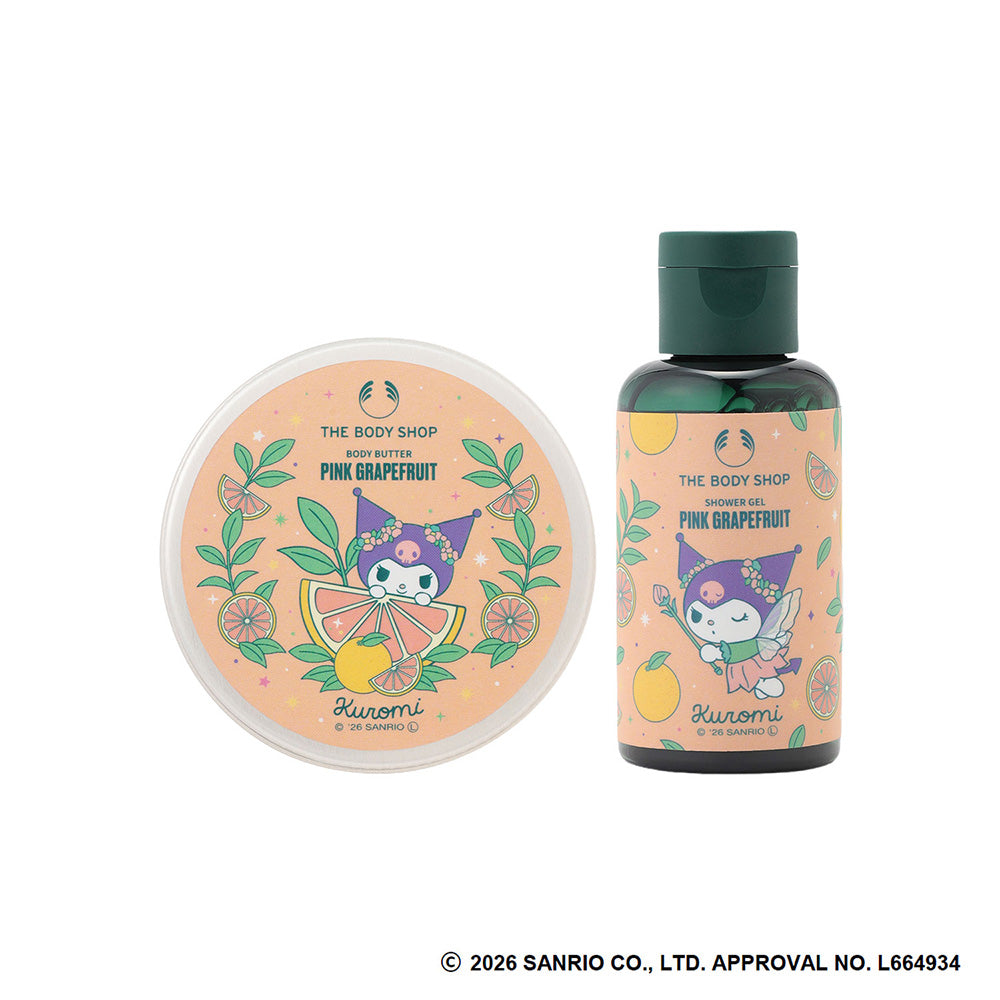 THE BODY SHOP Mini Body Care Gift PG (Kuromi, Pink Grapefruit), 60ml + 50ml