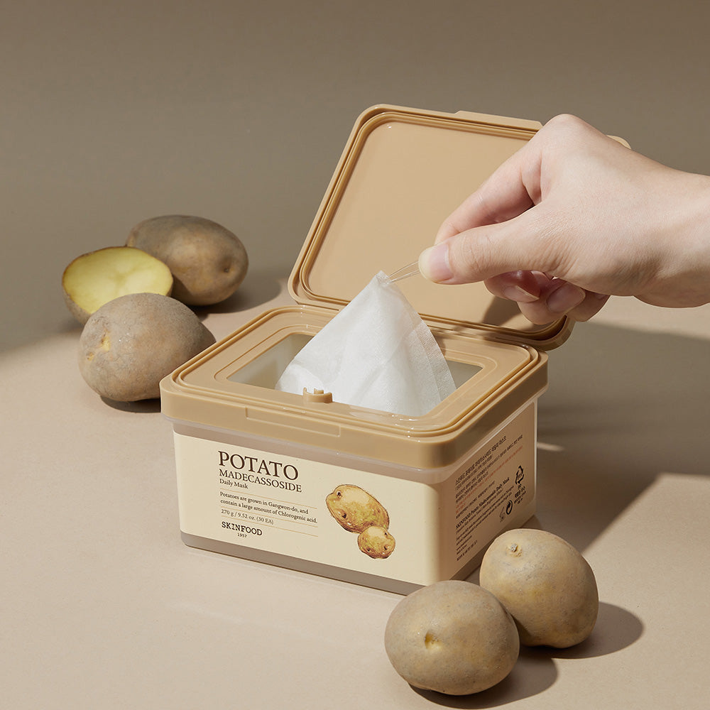 SKINFOOD Potato Madecassoside Daily Mask, 270g (30 Sheets)