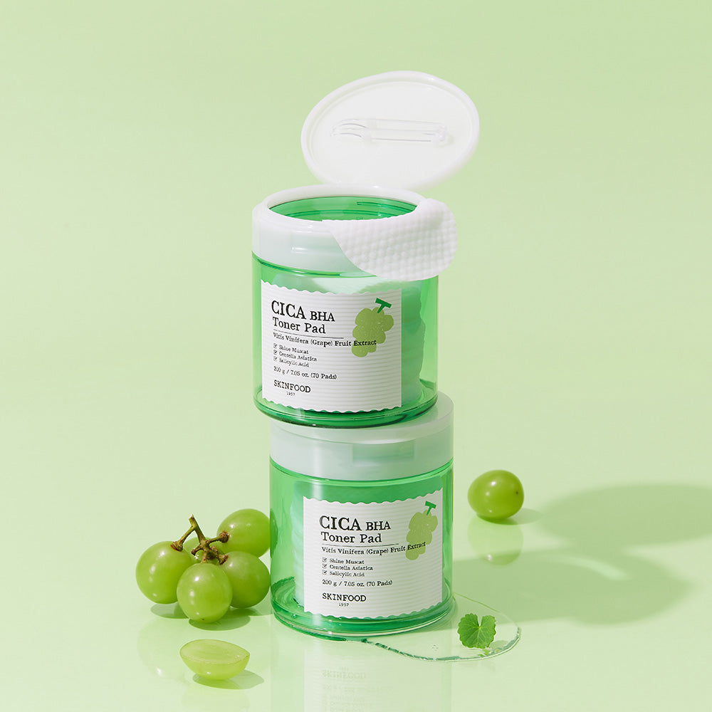 SKINFOOD Shine Muscat BHA Toner Pads, 200g (70 Sheets)