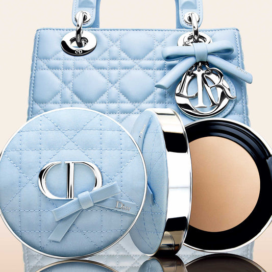 Dior Forever Cushion Case (Blue Bow)