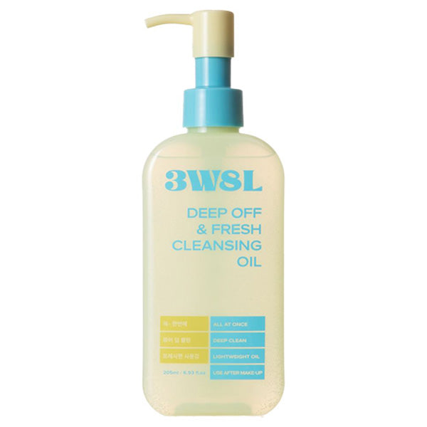 3Words 8Letters Deep Off Fresh Cleansing Oil, 205ml