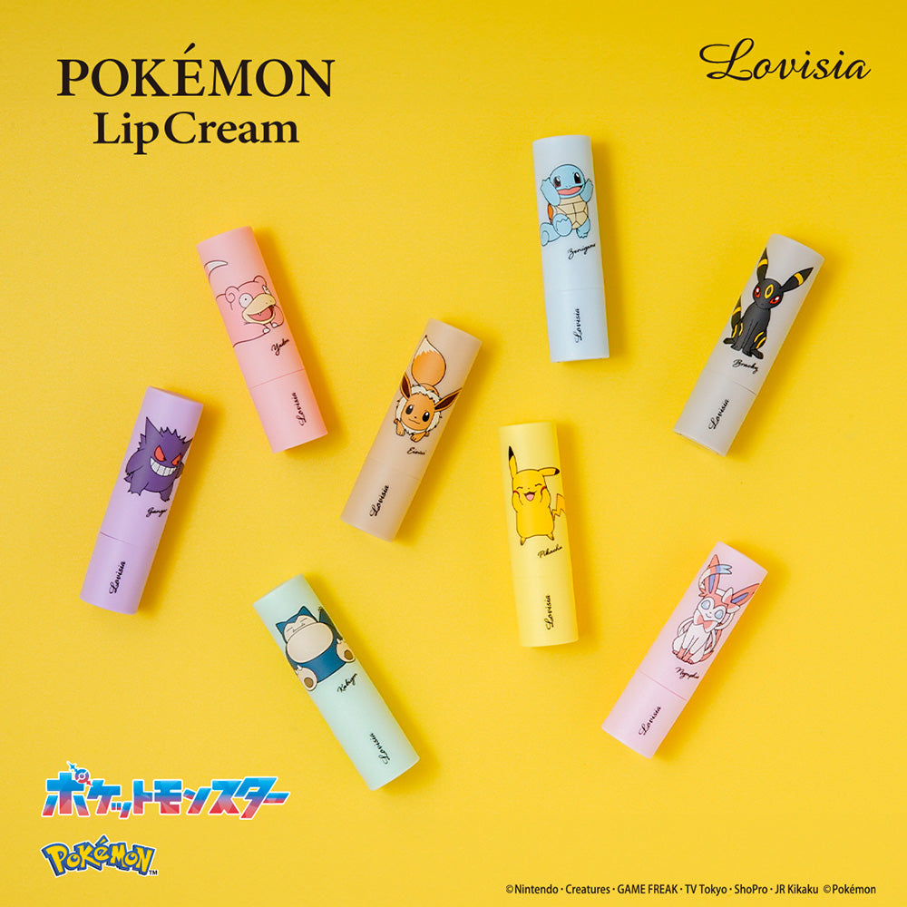 Lovisia 02 Pokemon Lip Cream, Eevee, 4g (Vanilla Scent)