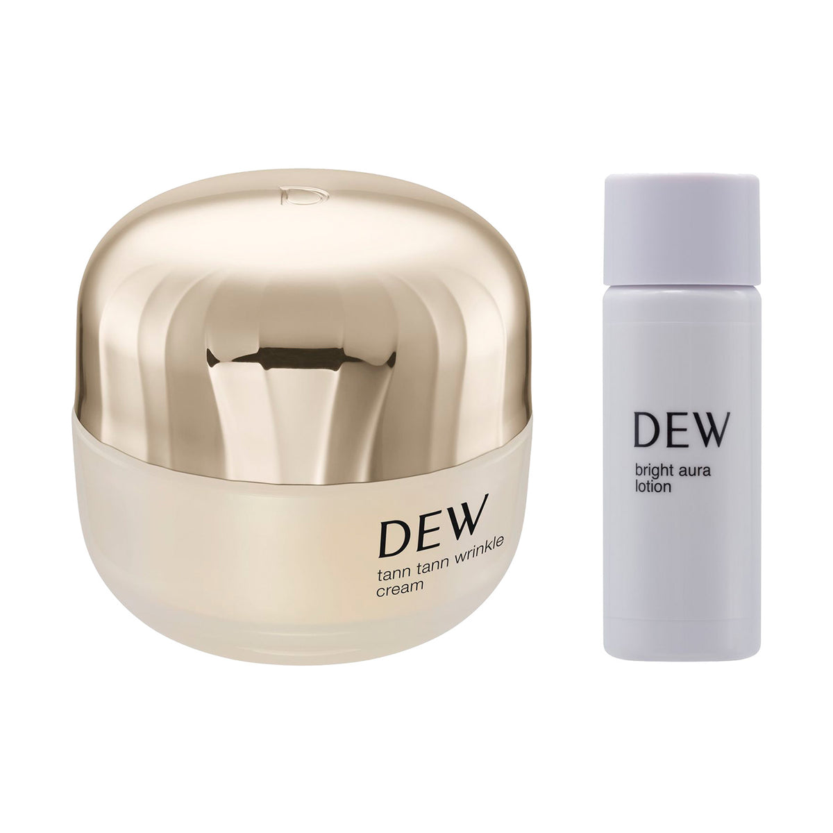 DEW Tan Tan Wrinkle Cream Set (Milky Green Floral), 55g, 20ml