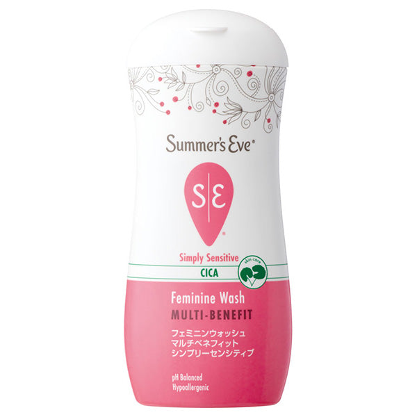 Summer's Eve Feminine Wash Multi-Benefit Simply Sensitive (Pure Soap Scent), 237ml (About 80 Uses)