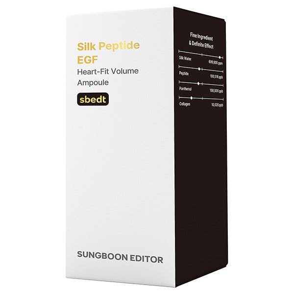 SUNGBOON EDITOR Silk Peptide EGF Heart Fit Volume Ampoule, 35ml