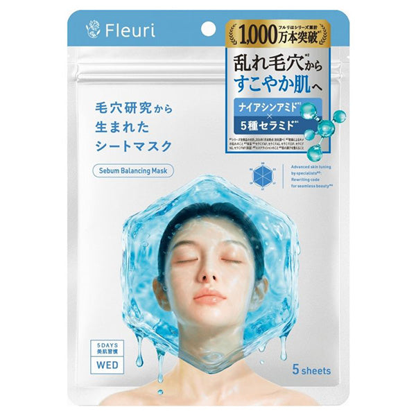 Fleuri Sebum Balancing Mask, 5 Sheets
