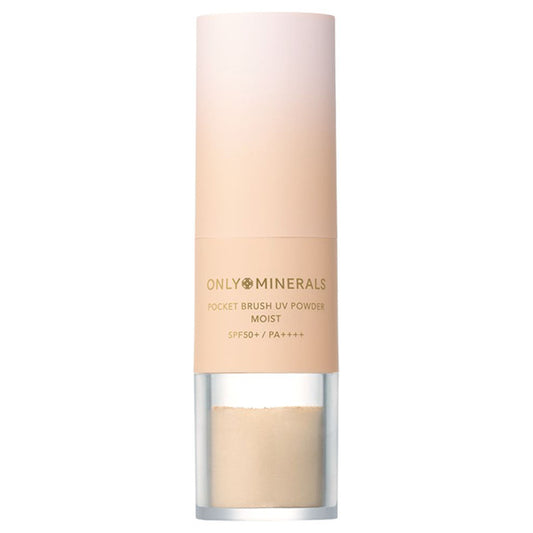 ONLY MINERALS Pocket Brush UV Powder Moist SPF50+ Limited Edition (EX01 Natural)
