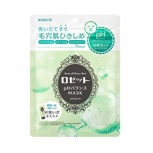 ROSETTE pH Balance Mask Smooth, 7 Sheets