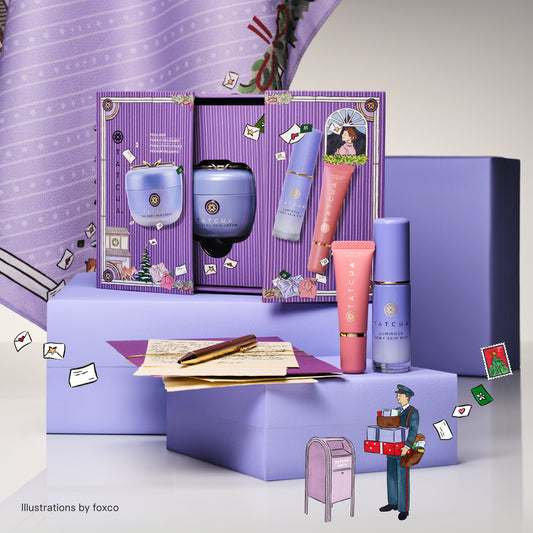 TATCHA Dewy Skin & Glossy Lip Set with Gift, 50ml, 6g, 12ml