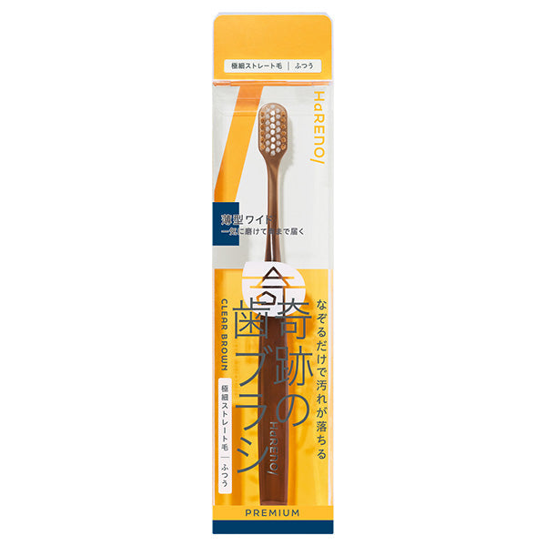 HaRENO/ Miracle Toothbrush Wide (Clear Brown)