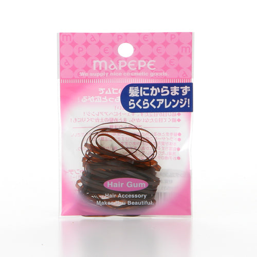 maPEPE Ring Hair Ties 36P (Dark Brown), 36 Pack