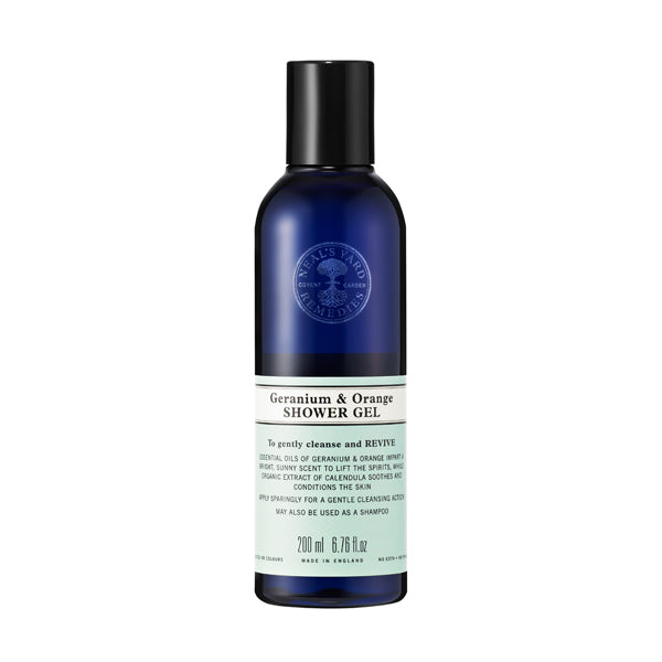 Neal’s Yard Remedies Geranium & Orange Shower Gel, 200ml