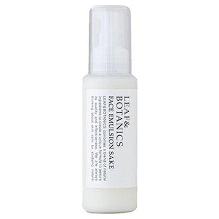 LEAF & BOTANICS Face Emulsion Junmai Sake, 100ml