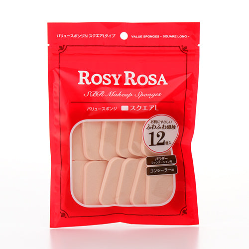 Rosy Rosa Value Sponge N Square L, 12P