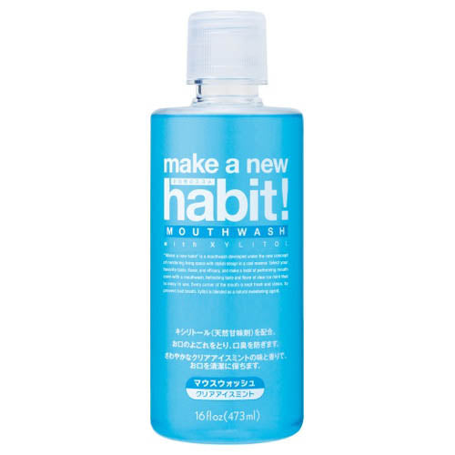 make a new habit! Mouthwash (Clear Ice Mint), 473ml
