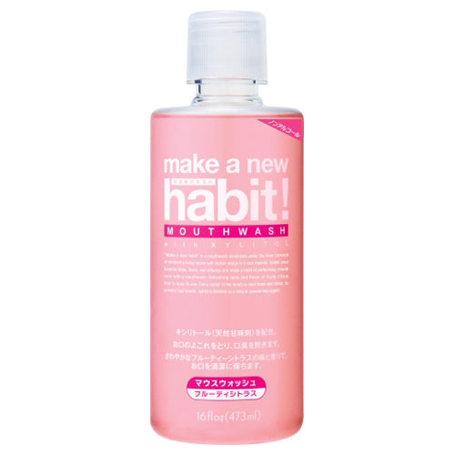 make a new habit! Mouthwash (Fruity Citrus), 473ml