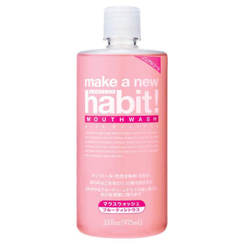 make a new habit! Mouthwash (Fruity Citrus), 975ml
