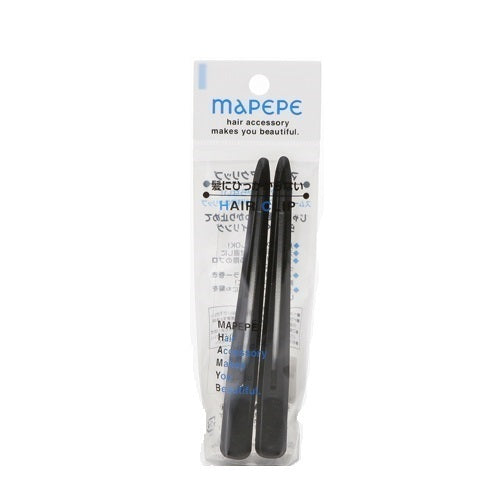 maPEPE Hair Clip L (Black), 2 Pack
