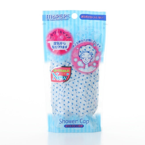 maPEPE Shower Cap (Heart Blue)