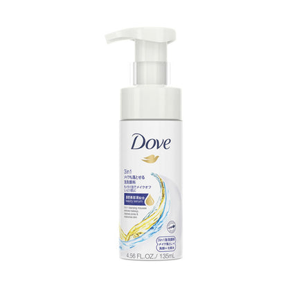 Dove 3-in-1 Makeup Removing Foaming Cleanser, 135ml
