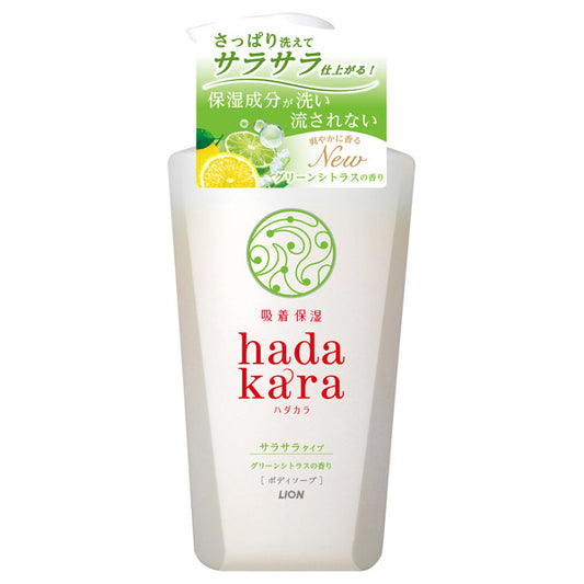 hadakara hadakara body soap, moisturizing+smooth finish type, 480ml