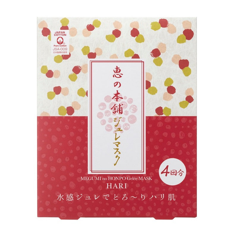Megumi no Honpo Jelly Mask Firmness, 35ml (4 sheets)