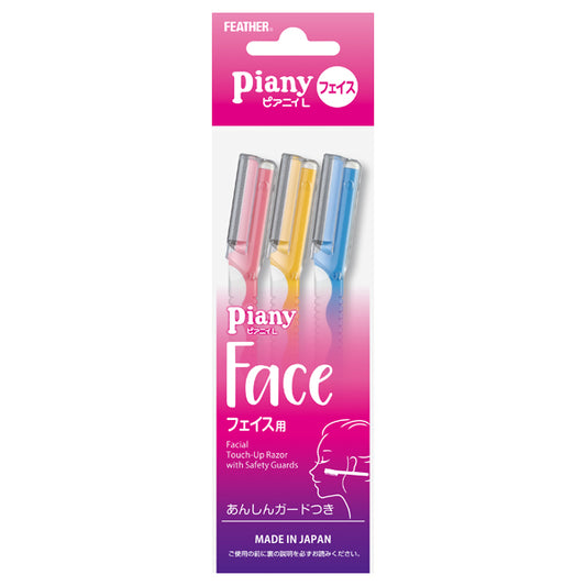 Piany Piany L Face Razor, 3 Pack