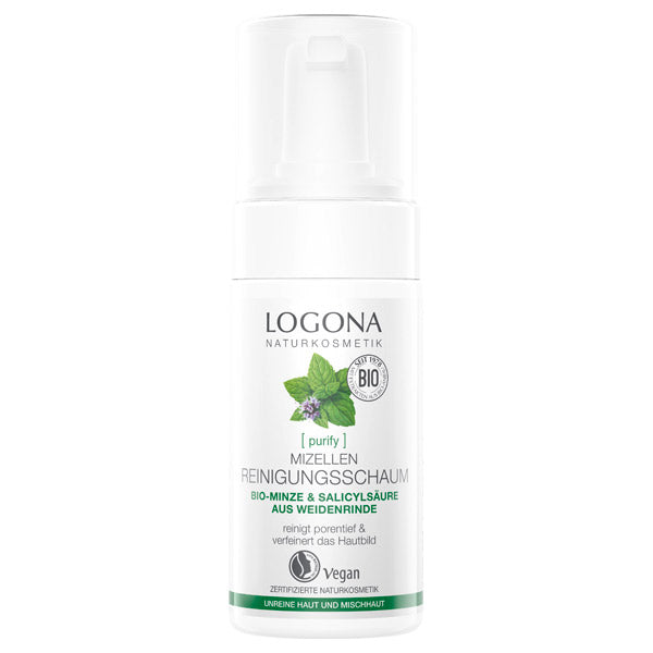 Logona Clarifying Cleansing Foam (Mint), 100ml