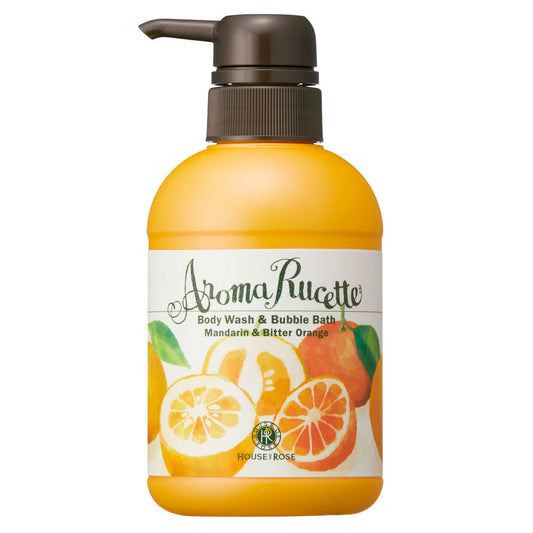 HOUSE OF ROSE Aromaluset Body Wash & Bubble Bath MD&BO, 350ml (Mandarin & Bitter Orange)