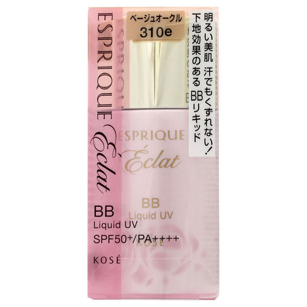 ESPRIQUE Eclat Brightening BB Liquid UV, SPF50 PA++++, BO310e Beige Ocher, 30g, Fragrance-free
