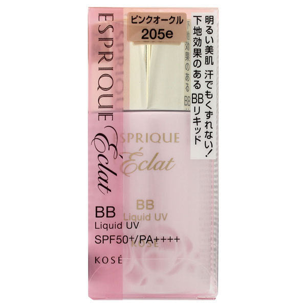ESPRIQUE Eclat Brightening BB Liquid UV, SPF50 PA++++, PO205e Pink Ocher, 30g, Fragrance-free
