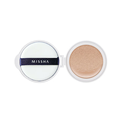 MISSHA M Cushion Foundation (Matte), SPF50+ PA+++, Refill, No. 23 Natural Skin Tone, 1 refill, 1 puff