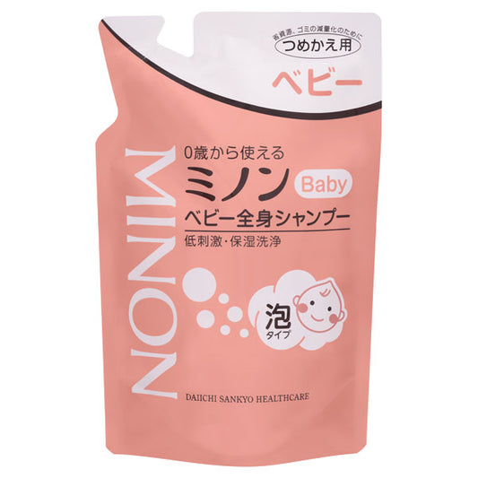 Minon Baby Body Shampoo, Refill, 300ml, Fragrance-free