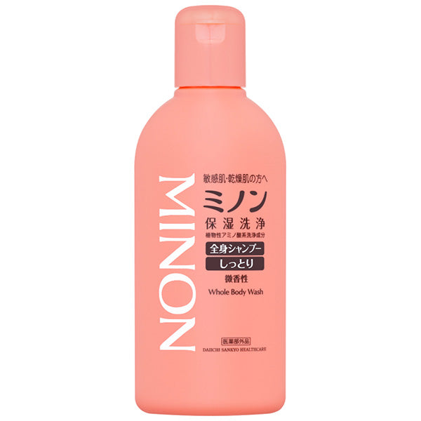 MINON All-Body Shampoo Moist Trial, 120ml (Lightly Scented)