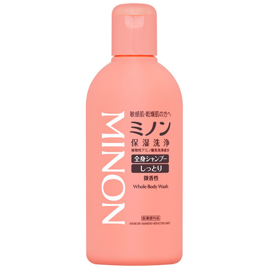 MINON All-Body Shampoo Moist Trial, 120ml (Lightly Scented)